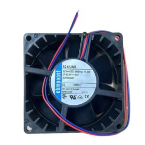 Ebm-papst 8212JNR Axial Fan 80x80x25mm 12VDC 46CFM Sleeve Bearing High Performance
