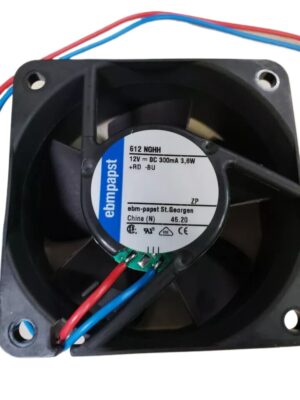 Ebm-papst 612NGHH Axial Fan 60x60x25mm 12VDC High Performance Low Noise