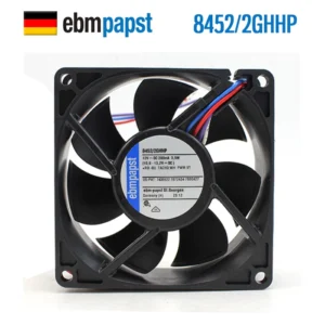 Ebm-papst 8452/2GHHP Axial Fan 80x80x38mm 24VDC High Performance Ball Bearing