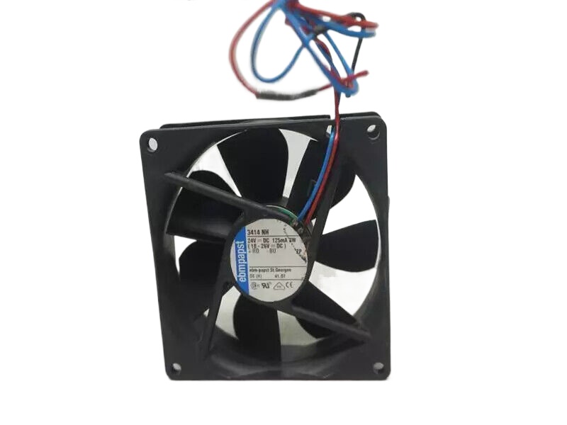 Ebm-papst 3414NH Axial Fan 92x92x25mm 24VDC 41CFM Ball Bearing