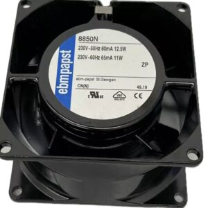 Ebm-papst 8850N Axial Cooling Fan 80x80x38mm 230VAC 50/60Hz 2950RPM Sleeve Bearing