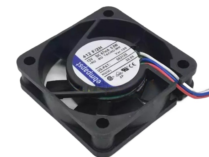 Ebm-papst 412F/2H Axial Fan 40x40x20mm 12VDC High Performance Sintec Sleeve Bearing